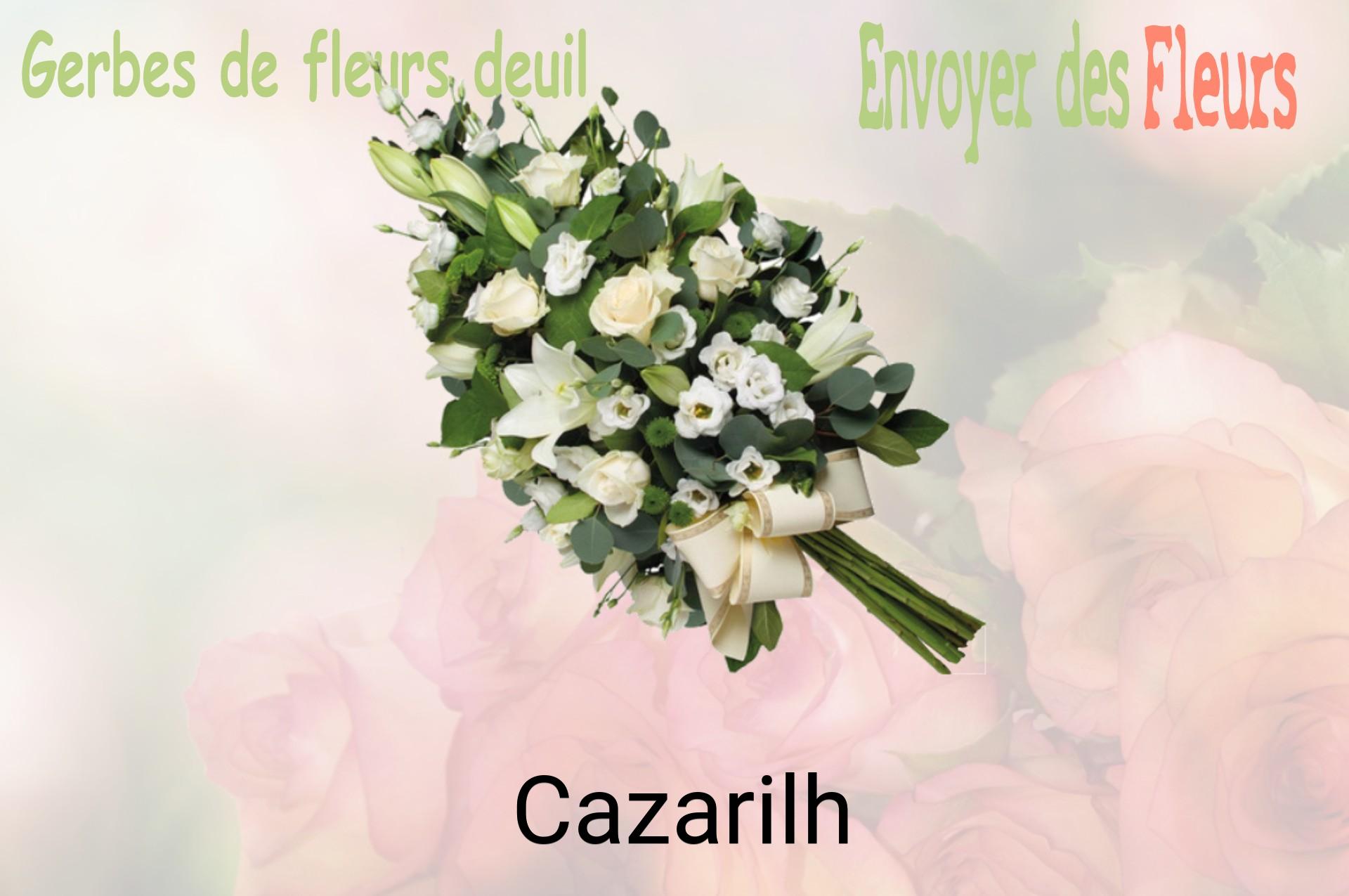 Gerbe de fleurs de deuil livrée à Cazarilh